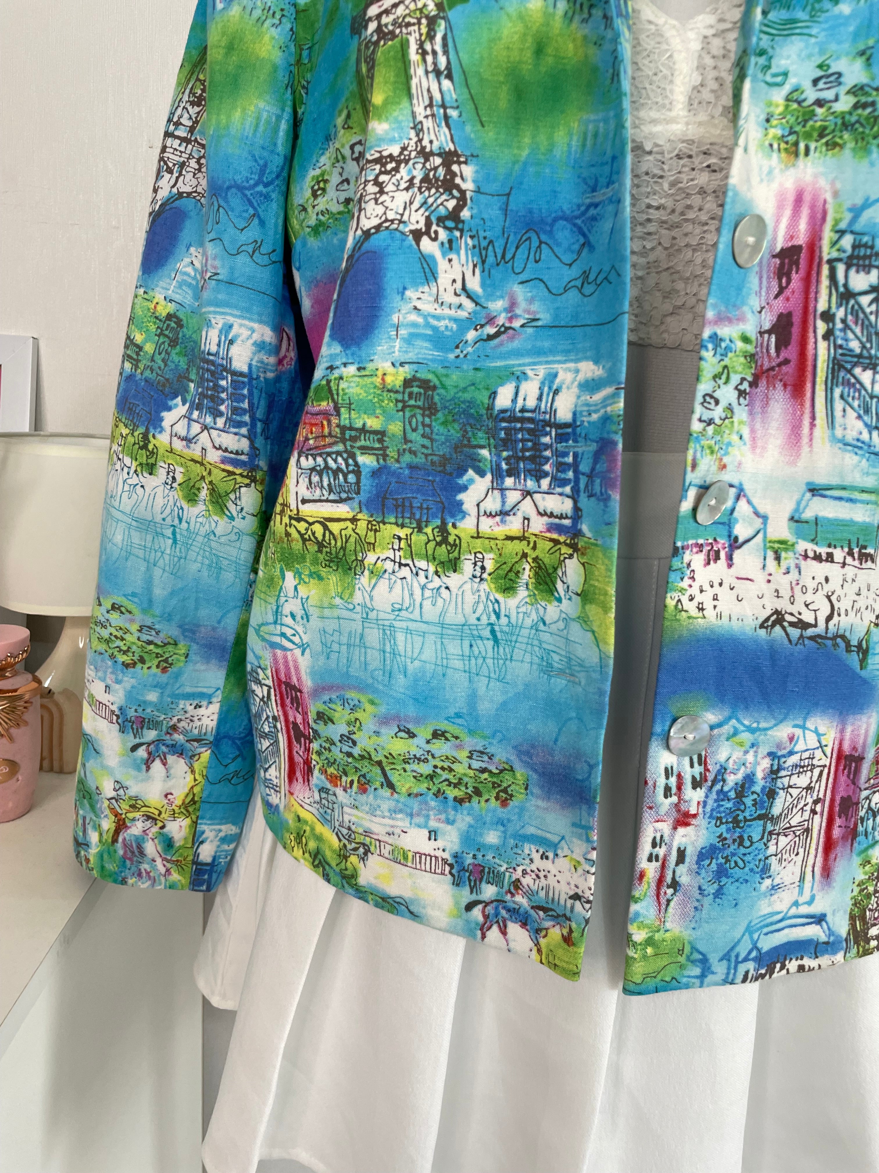 COLDWATER CREEK LINEN BLAZER - BUST 40 - Image 3