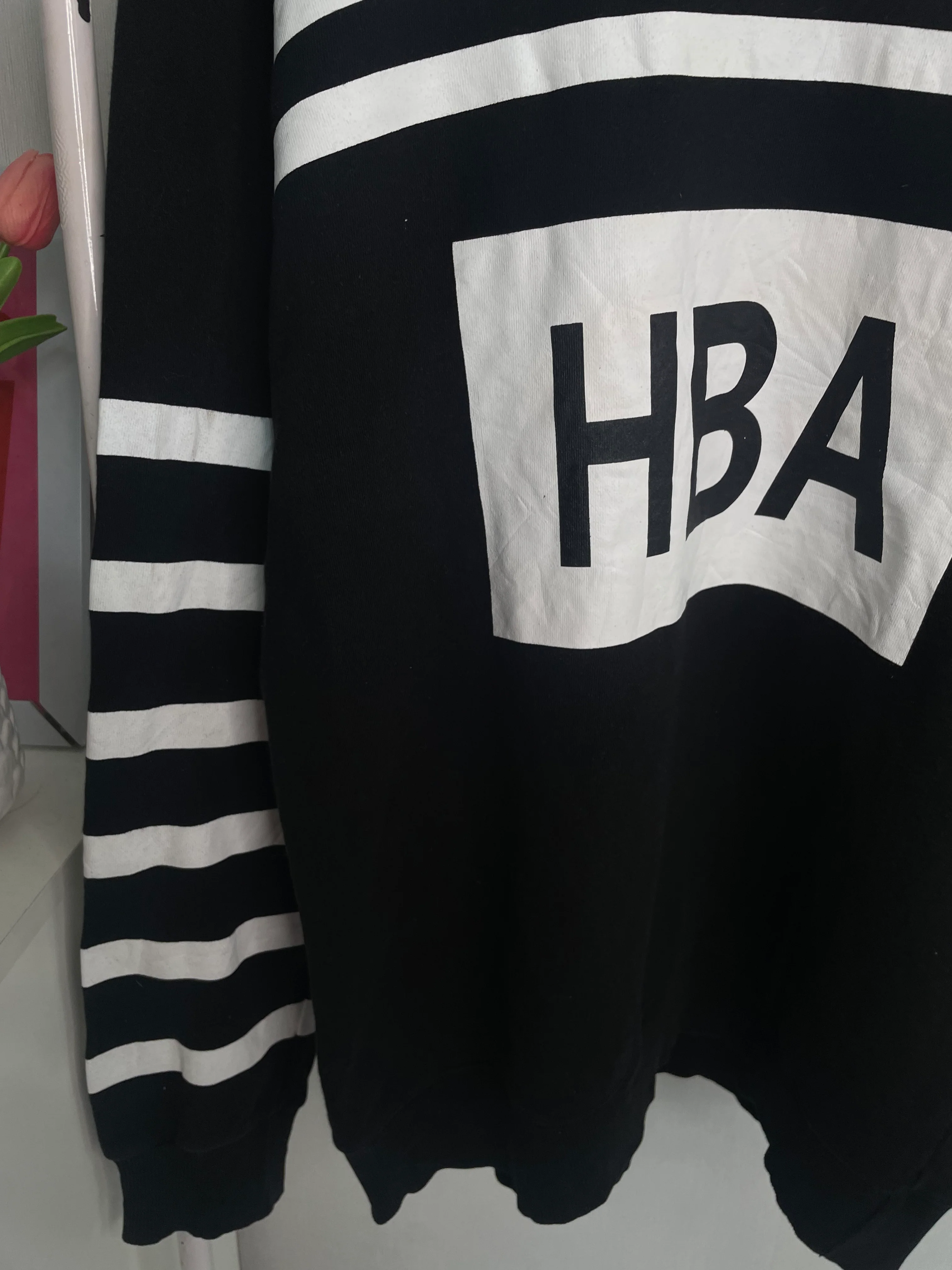 HOOD BY AIR B&W SWEATSHIRT - BUST 42 - Image 3