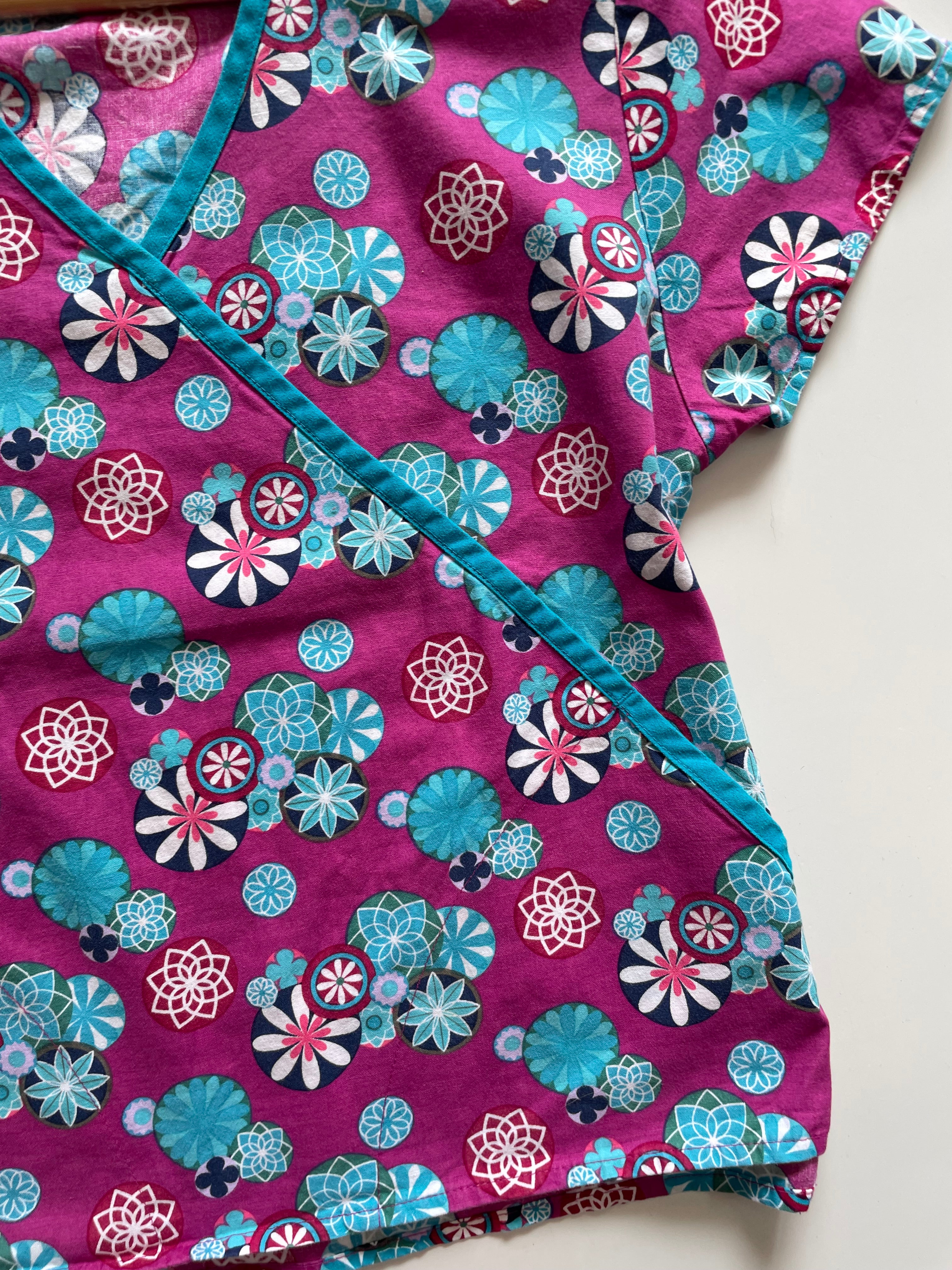 DICKIES PRINTED COTTON TOP - BUST 38 - Image 3