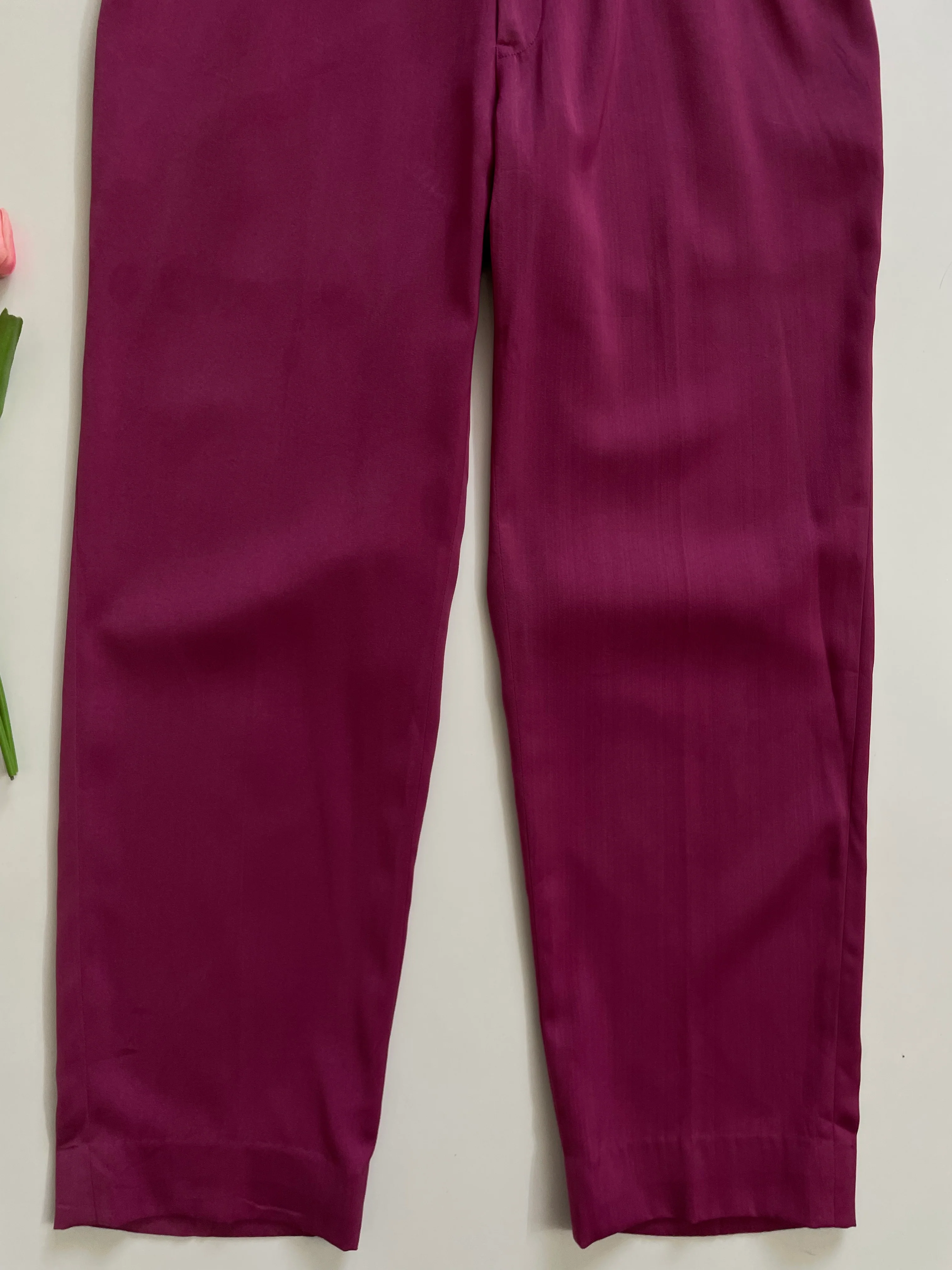 REGAL DARK FUSCHIA SOFT PANTS - WAIST 36 - Image 3