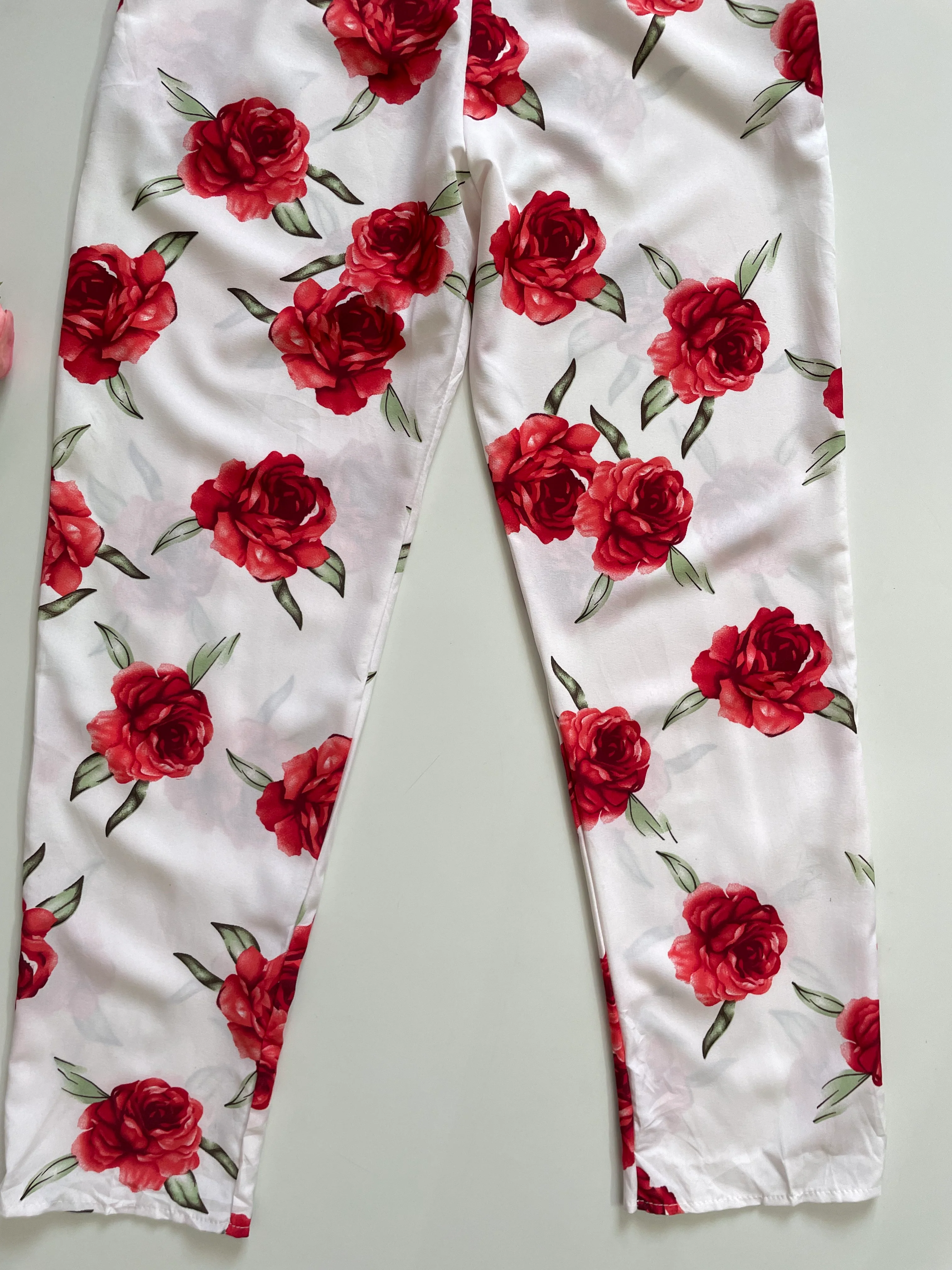 RED ROSES PANTS - WAIST 28 TO 30 - Image 3